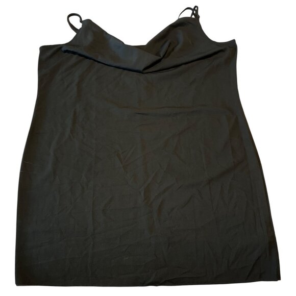 Boohoo‎ Plus Cowl Neck Woven Slip Dress Size 24 Black - Picture 3 of 10